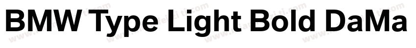 BMW Type Light Bold DaMa BMWType Bo字体转换